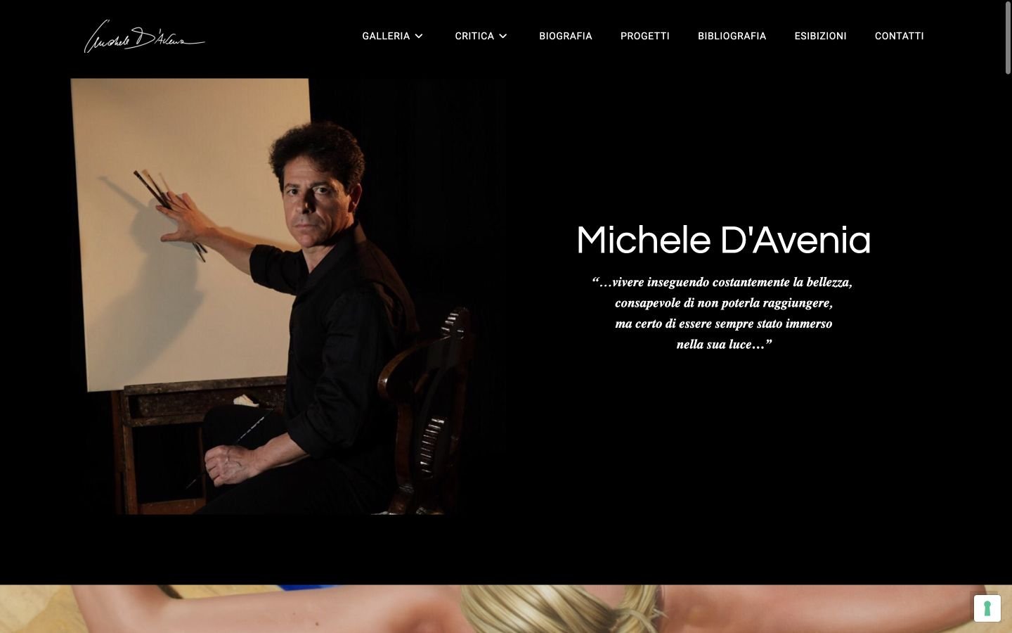 MICHELE D’AVENIA — anteprima del progetto
